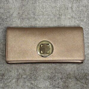 Kate Spade New York Gold Champagne Wallet Designer Accessory